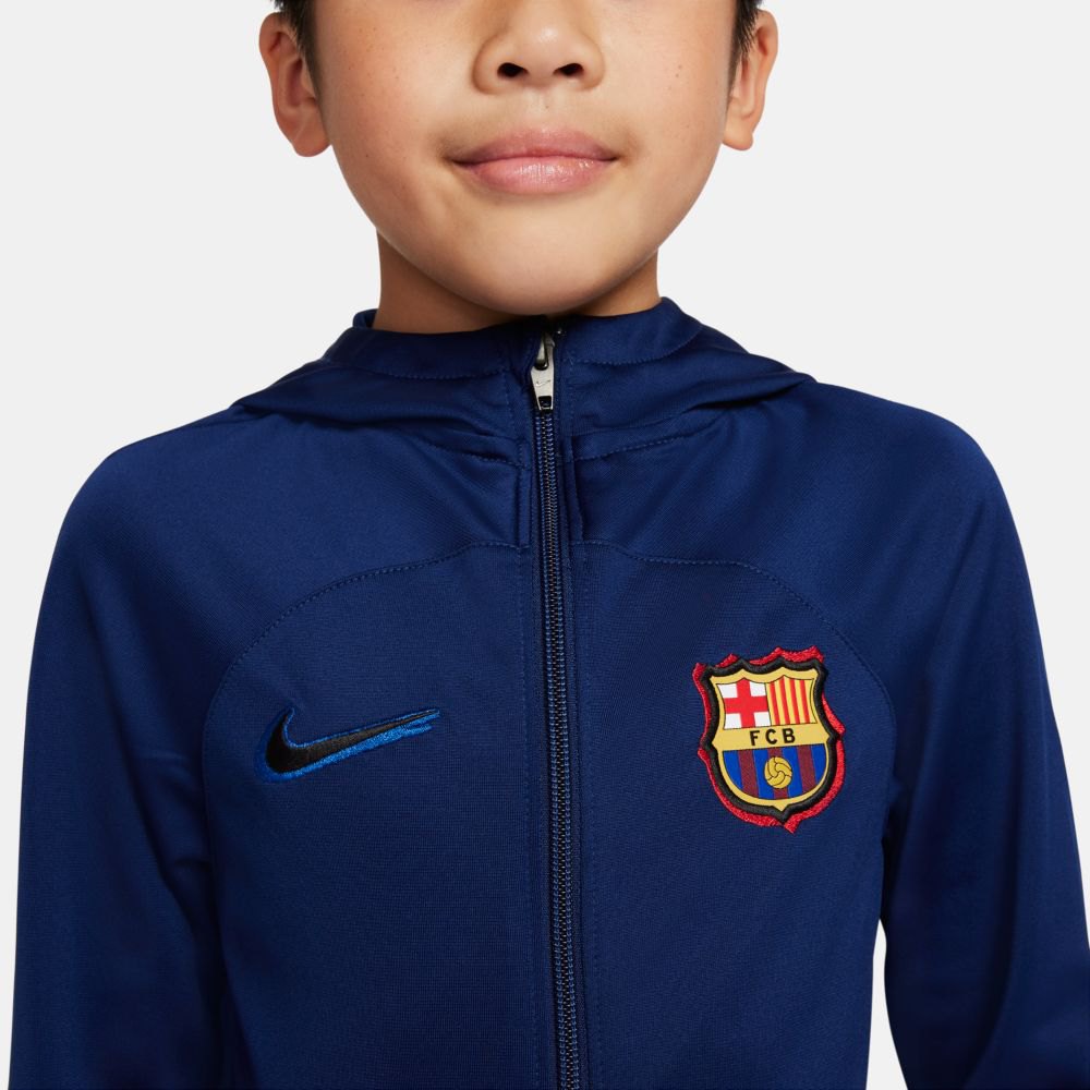 Nike FC Barcelona Strike Dri Fit Knit 22/23 Track Suit Junior