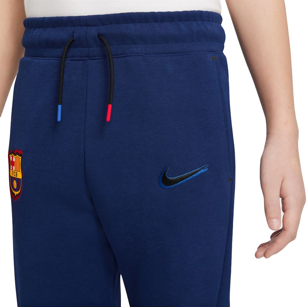 Immoraliteit dosis De slaapkamer schoonmaken Nike FC Barcelona Tech Fleece 22/23 Pants Junior Blue | Goalinn