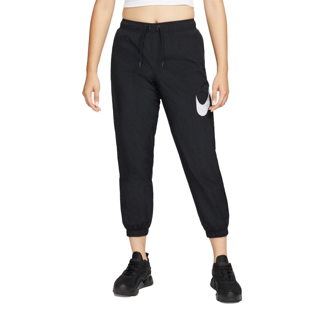 Successful Impure constant Nike Sportswear Essential Woven Medium Rise Pants Black| Dressinn