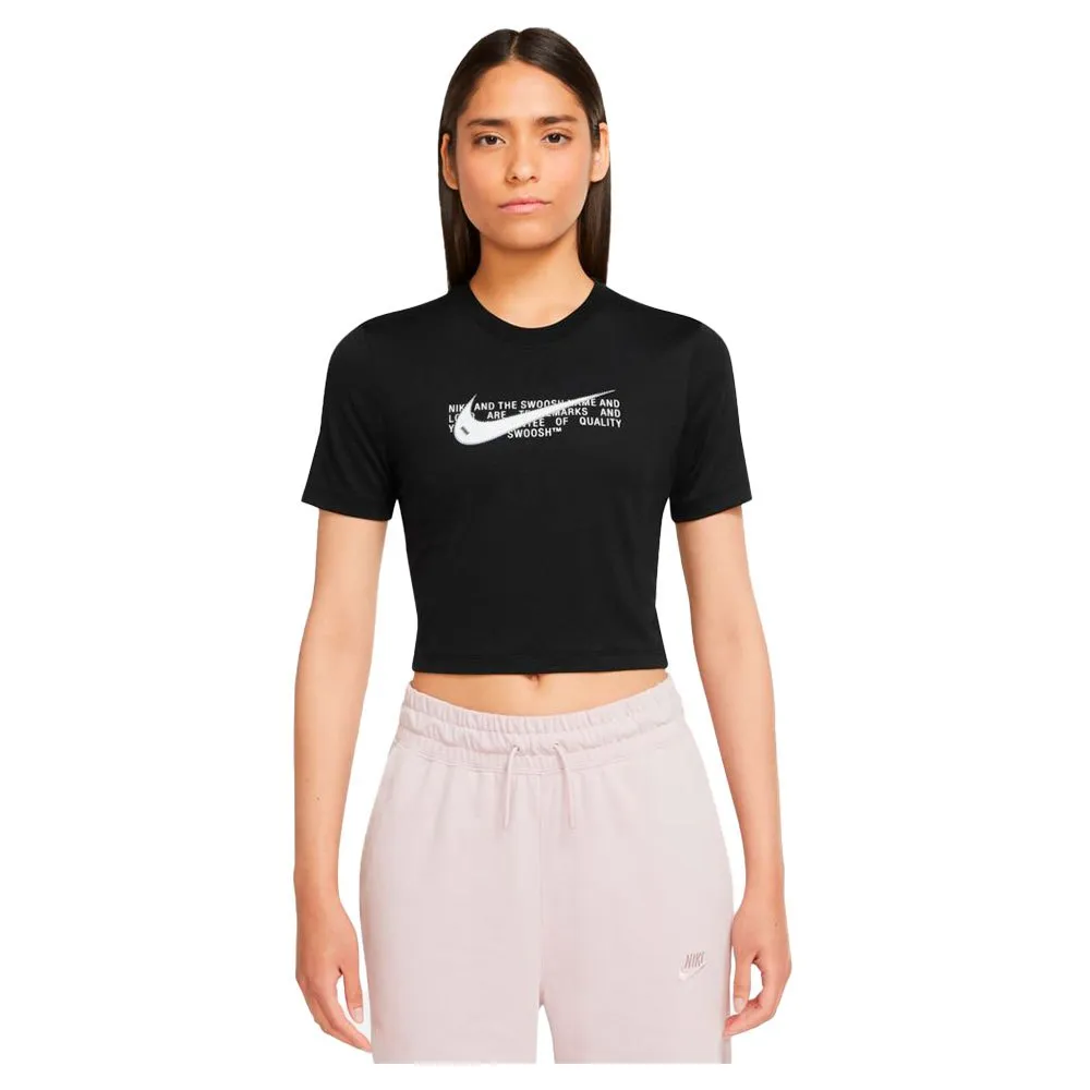 nike swoosh crop t shirt