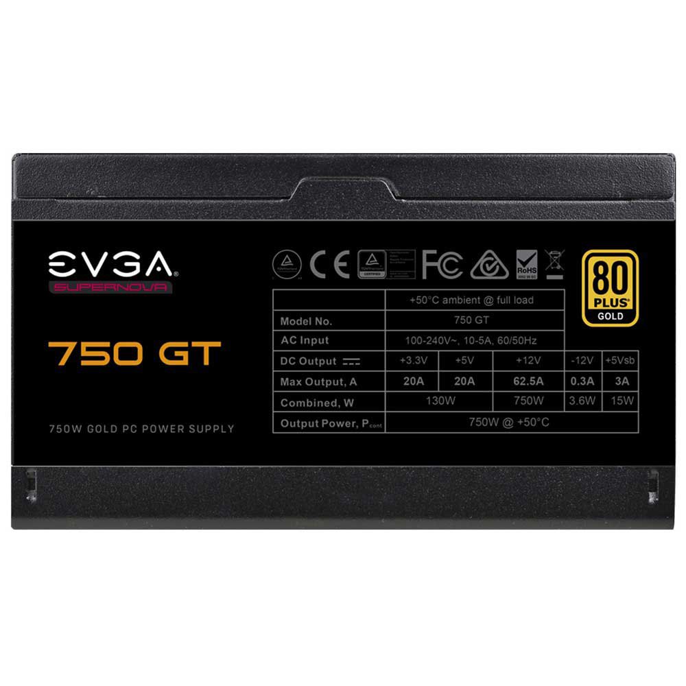 Evga ATX 750W SUPERNOVA GT 80 Plus Gold Modular 220-GT-0750-Y2 Power Supply