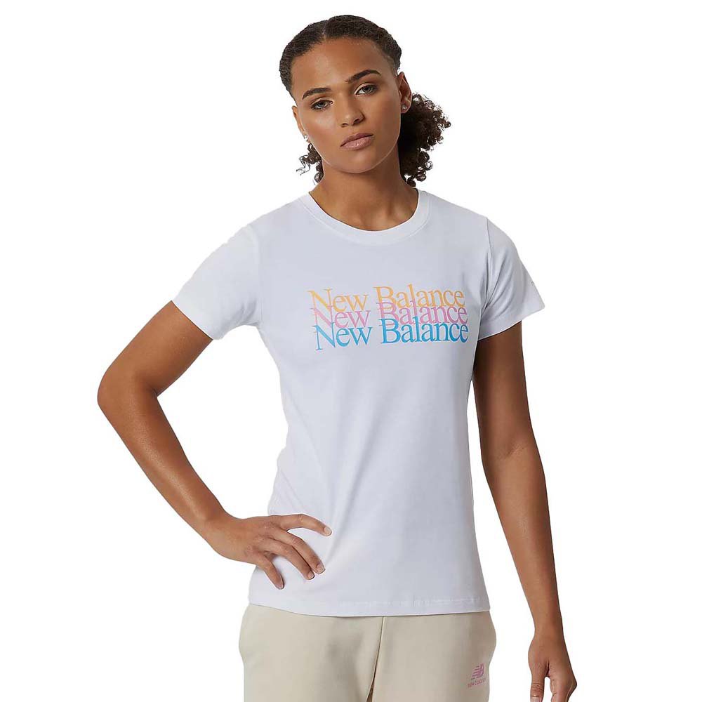 New balance Essentials Short Sleeve T-Shirt White|