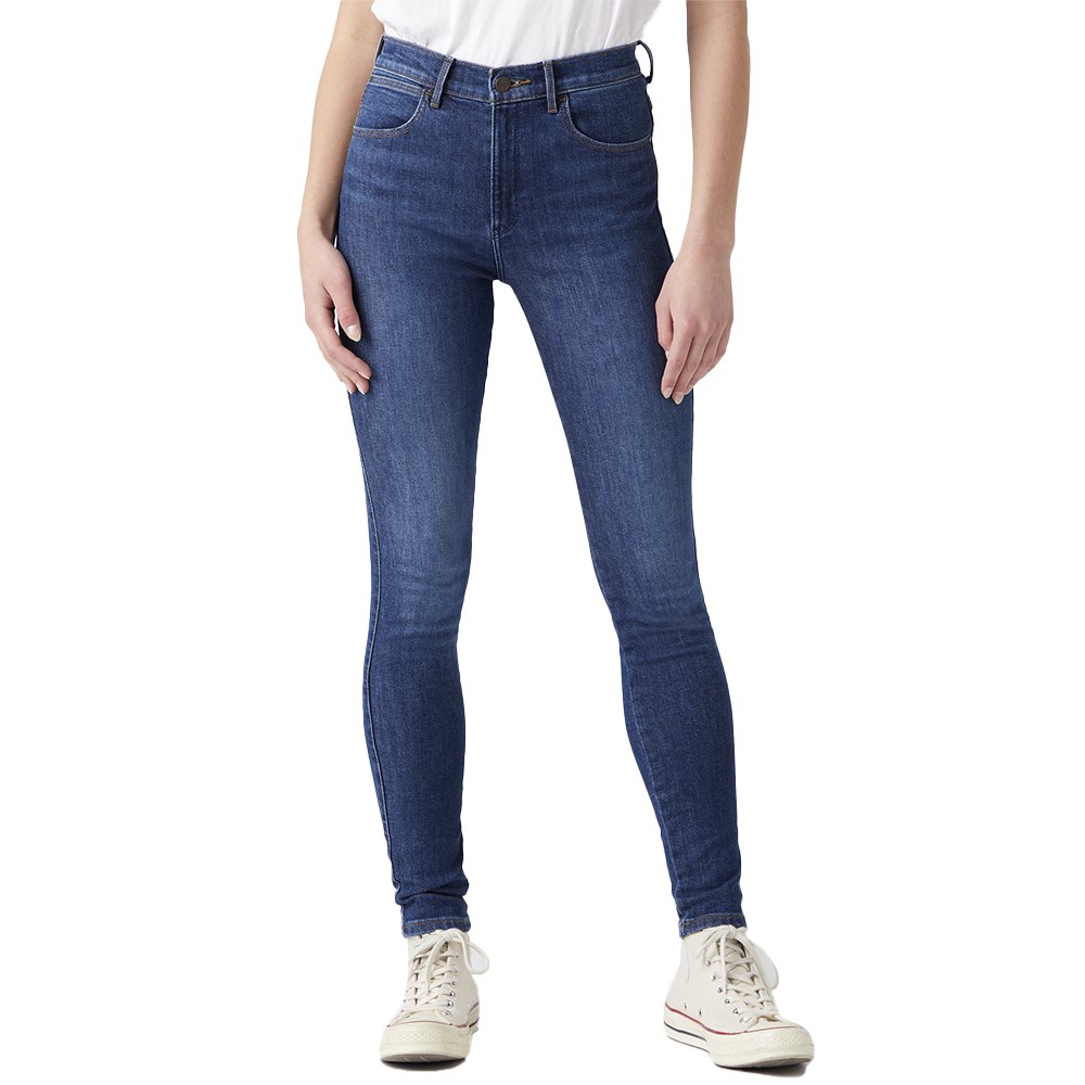Donna Abbigliamento da Jeans da Jeans skinny Pantaloni jeansWrangler in Denim di colore Blu 