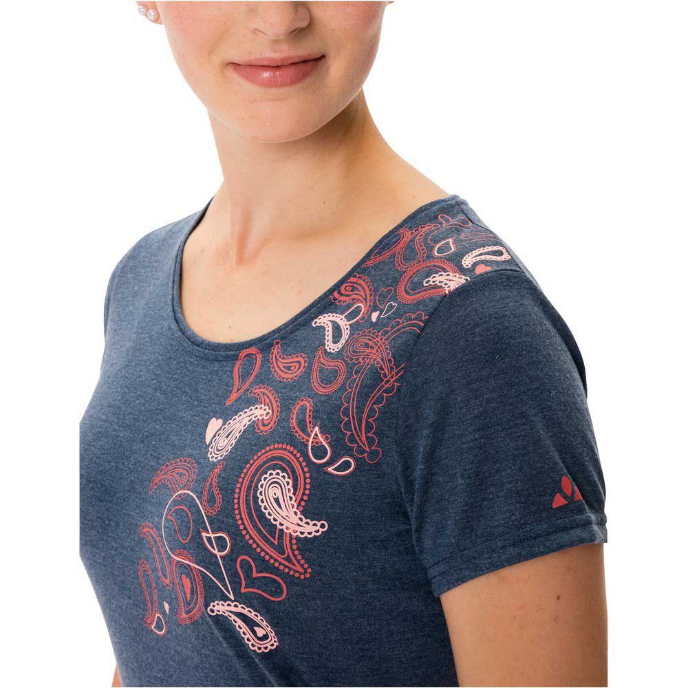 VAUDE 半袖Tシャツ Skomer Print II 青 | Trekkinn