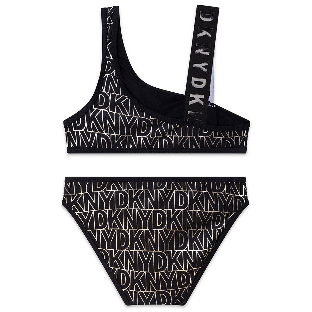 DKNY Genuine Designer Bikini Swimwear Swimsuit Black/Brown Size 8,10,12 U.K 16