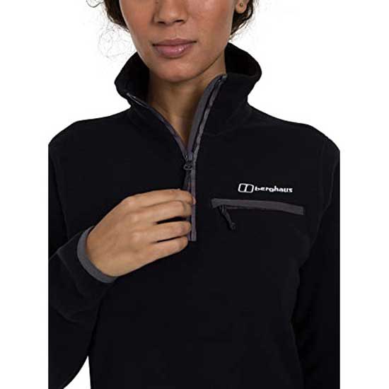 Womens Clothing Jumpers and knitwear Zipped sweaters Berghaus 2.0 Prism Half Zip Fleece in Black 