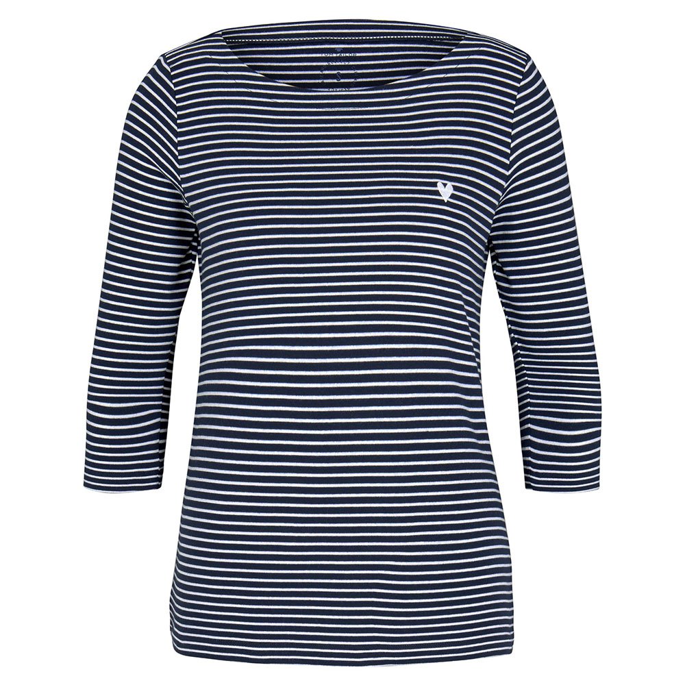 | T-Shirt Tom tailor Stripe Blau 3/4 Arm Dressinn