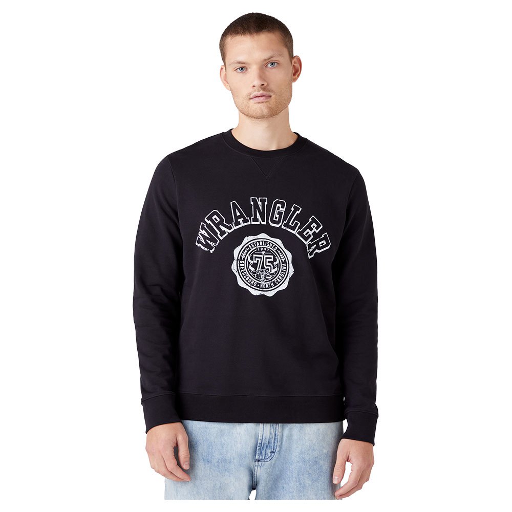 Wrangler Collegiate Sweatshirt Black | Dressinn