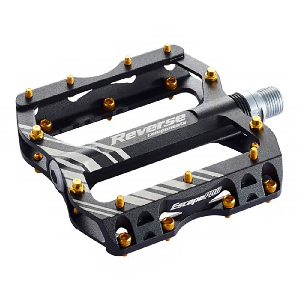 Pédales Reverse Escape VTT – Large Platform, 16 Broches Acier + 8 Alu, Roulements Industriels