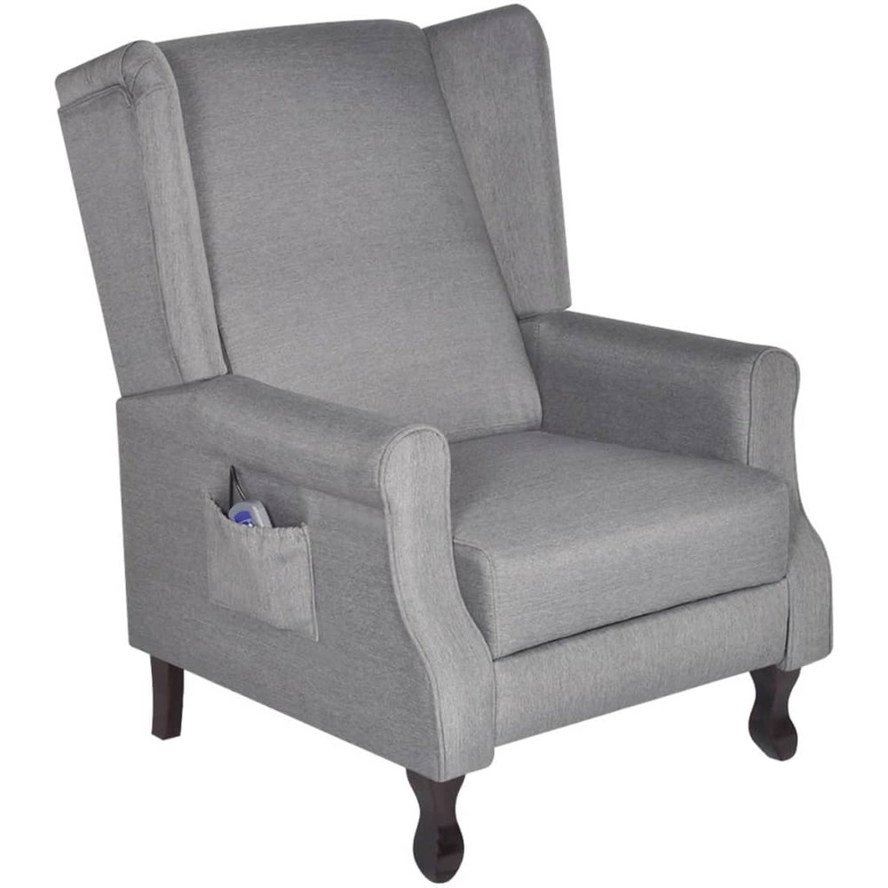 Vidaxl Adjustable Fabric Tv Massage Recliner/armchair Remote Control