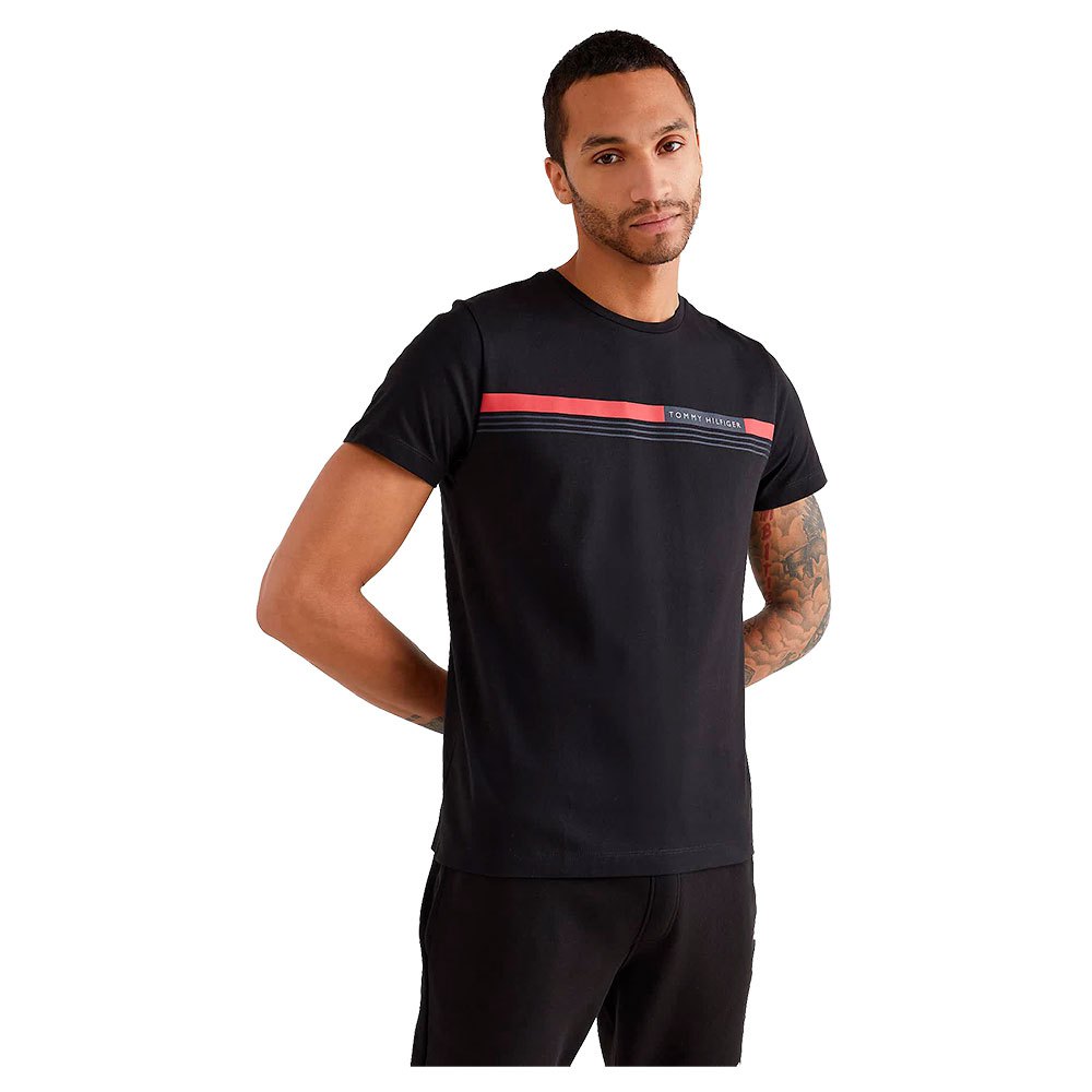 jukbeen Gewend Verplicht Tommy hilfiger Corp Chest Front Logo Short Sleeve Crew Neck T-Shirt Black|  Dressinn
