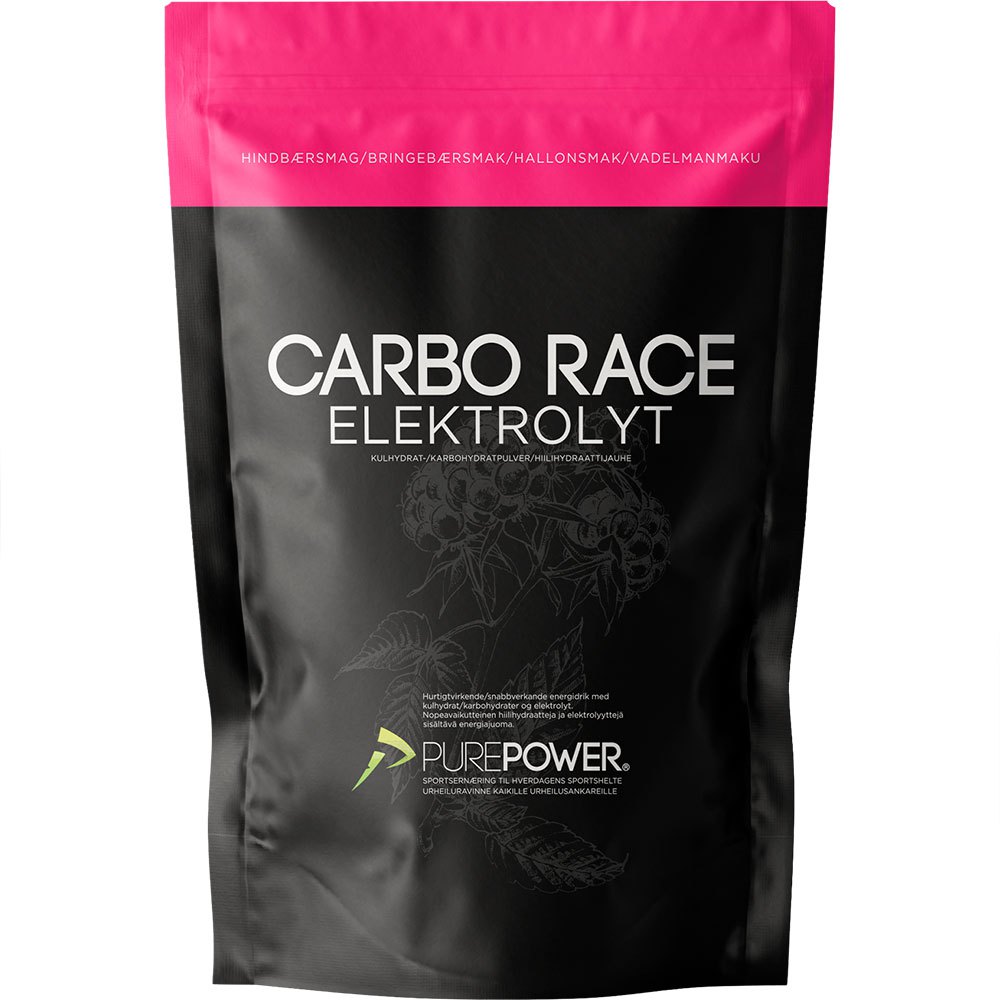 Purepower Bringebær Energidrikk Carbo Race Electrolyte 1kg