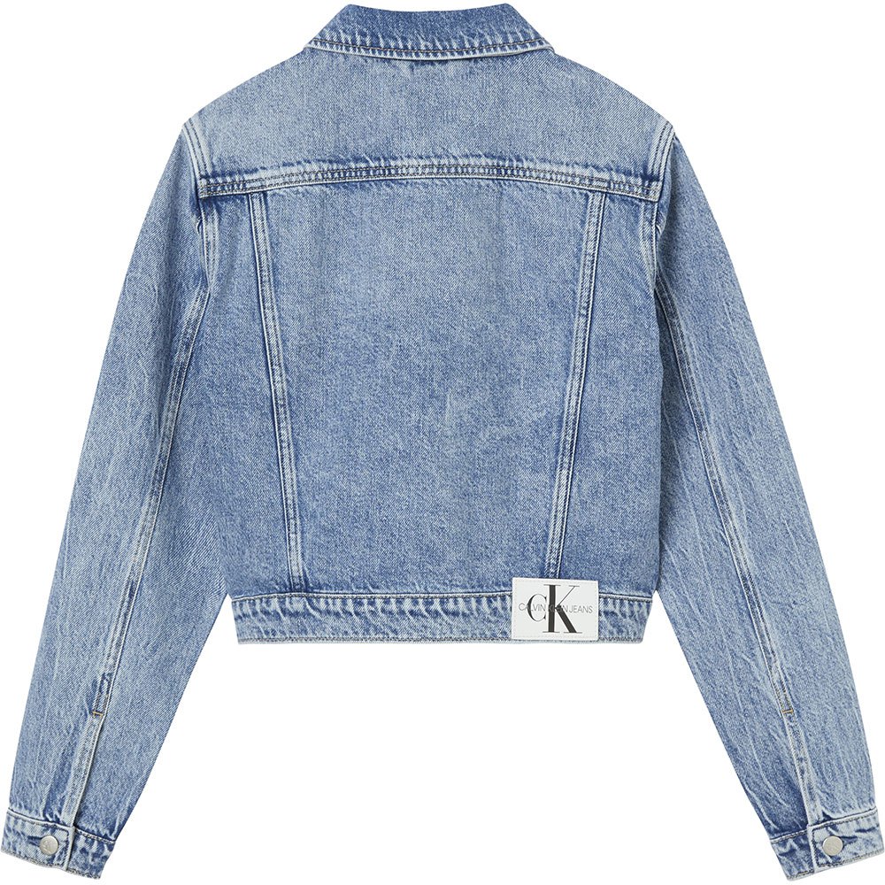 Calvin klein jeans Cropped 90S Denim Jacket Blue | Dressinn