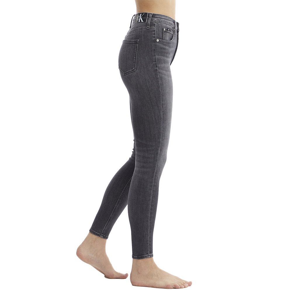 Calvin klein jeans Super Skinny Ankle High Waist Jeans Black| Dressinn