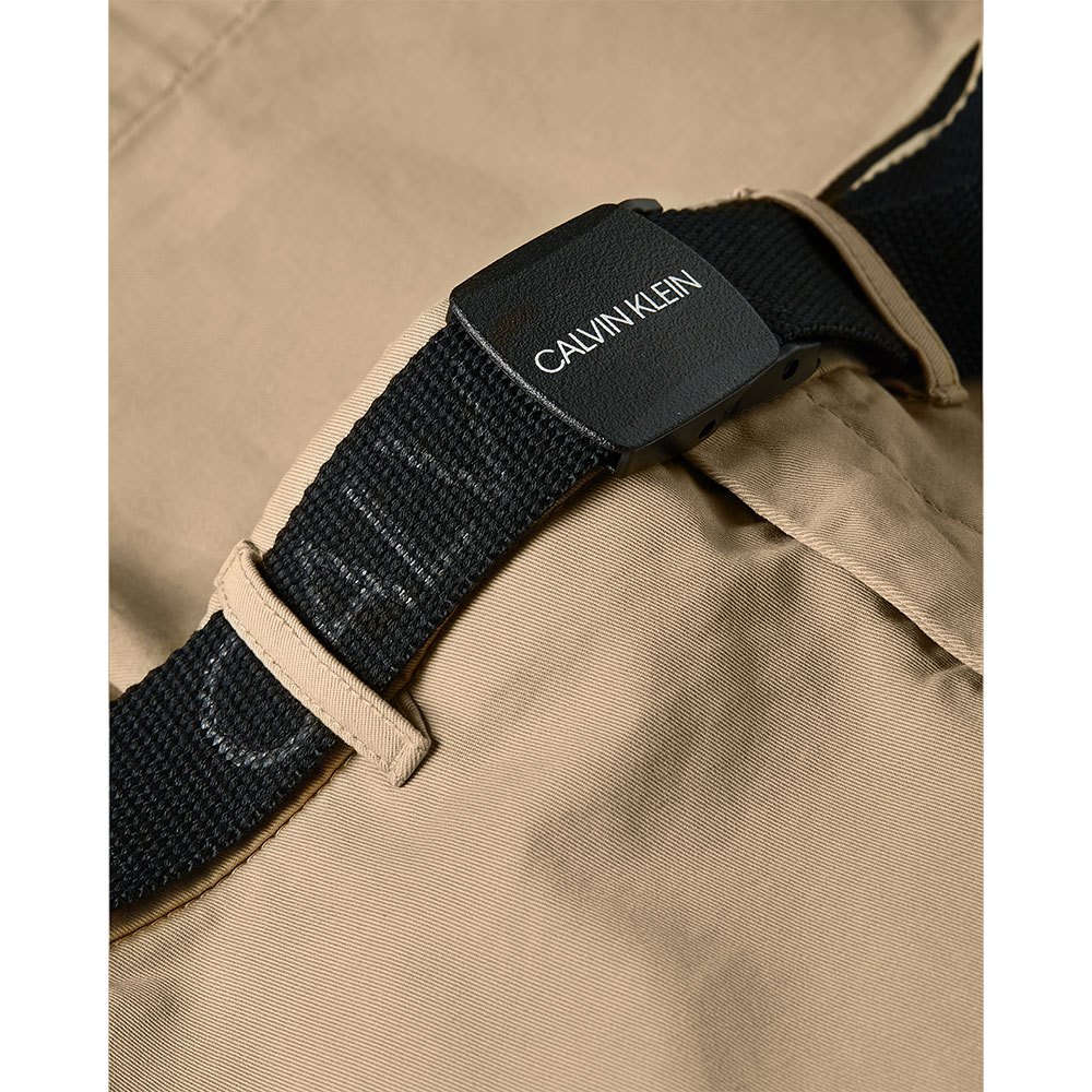 Calvin klein Garment Dye Belted Shorts Beige | Dressinn