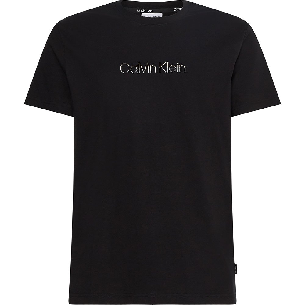 Calvin klein Multi Color Logo Kurzarm Rundhalsausschnitt T-Shirt Schwarz|  Dressinn