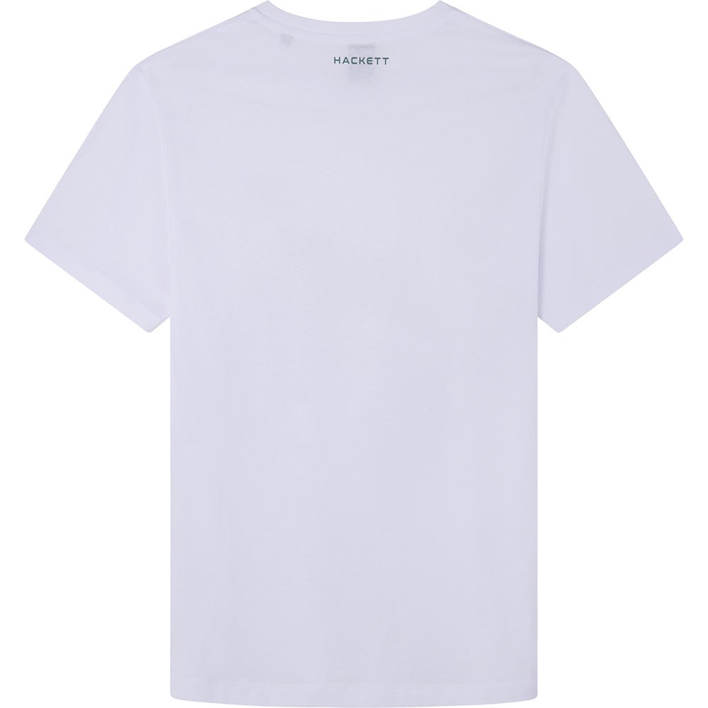 Mens Clothing T-shirts Short sleeve t-shirts Hackett Amr Fading Lines Tee T-shirt in White for Men 