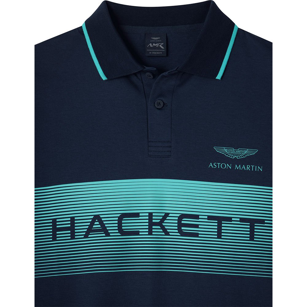 Hackett Amr Gradient Short Sleeve Polo Blue | Dressinn