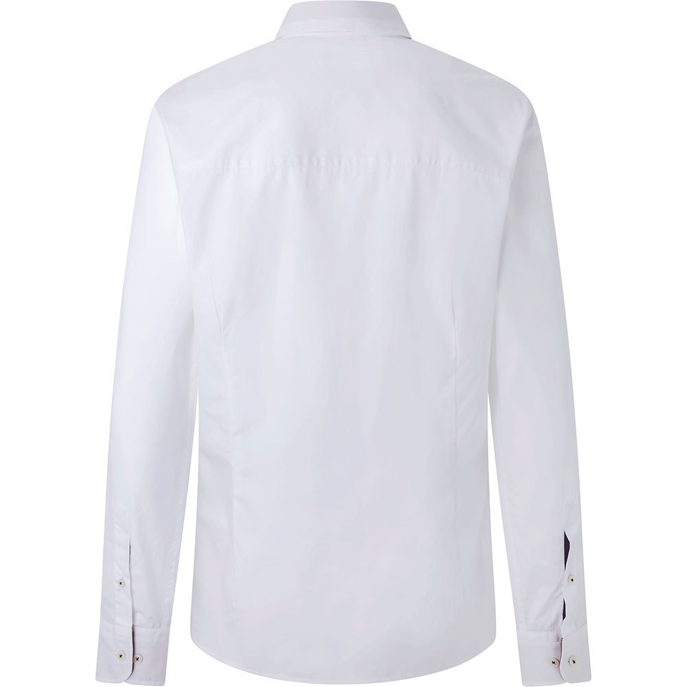 Mens Shirts Hackett Shirts Hackett Cotton Crest Oxford Long Sleeve Shirt in White for Men 