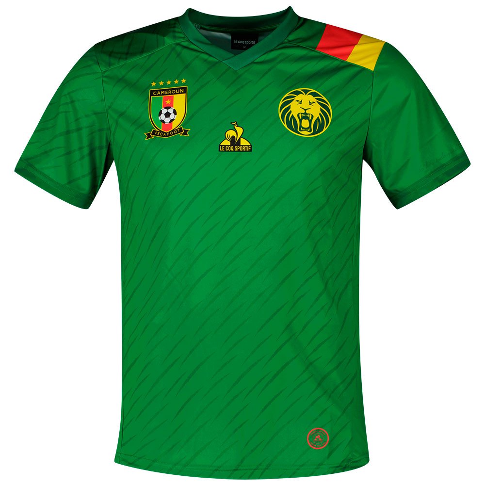 Respectievelijk Aanvankelijk Draai vast Le coq sportif Cameroun Match Promo Short Sleeve T-Shirt Green| Goalinn