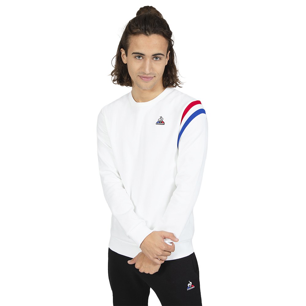 køre Bukser efterskrift Le coq sportif Tricolor N°1 Sweatshirt White | Dressinn