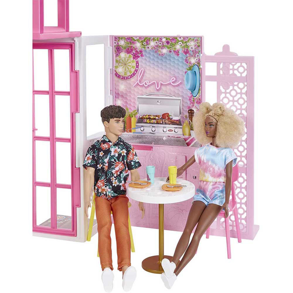 Barbie House 2 Story Dream Furniture Accessories Gate Dollhouse Girls Fun Play for sale online 