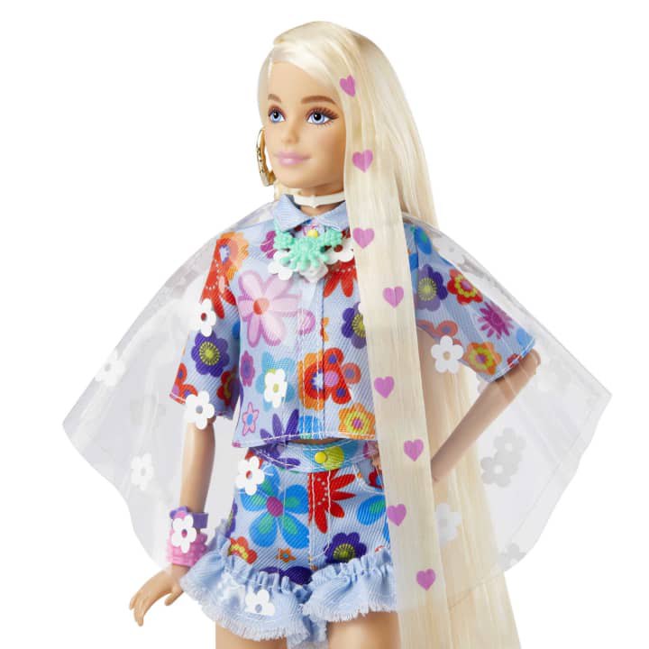Barbie Flower Power Poncho Og Pet Toy Doll Extra