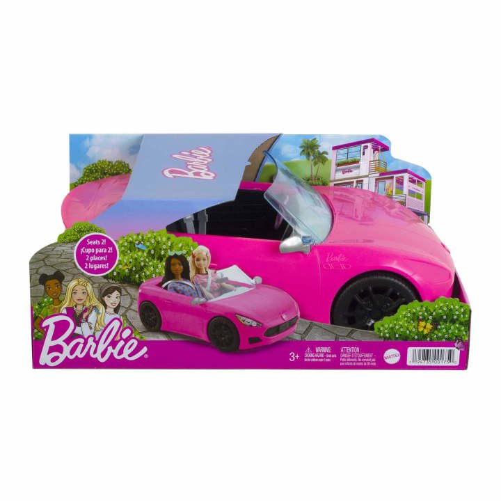 BARBIE PURPLE SPORT CONVERTIBLE BUCKLE UP FOR FUN ROOM FOR 2 *NEW* 