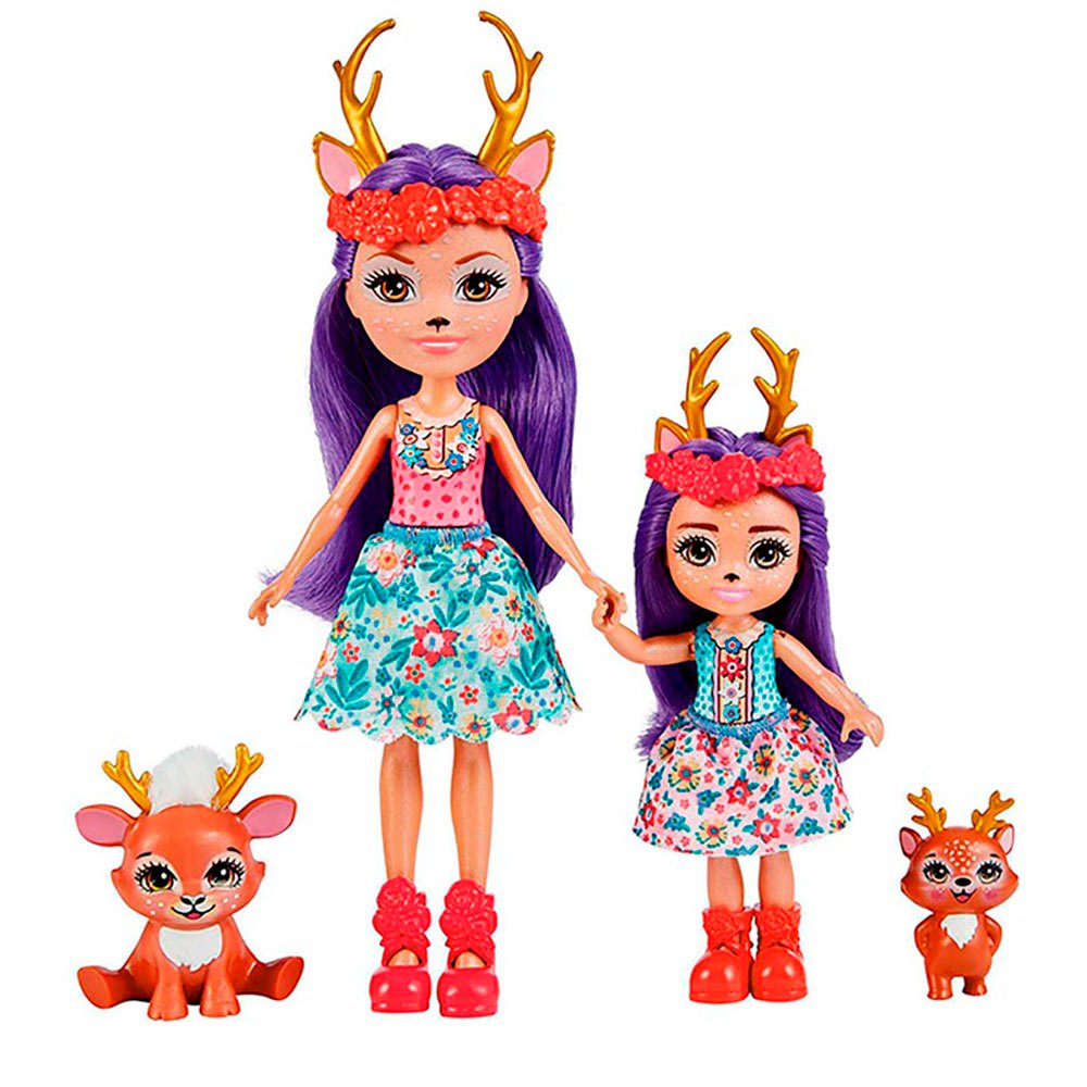 Enchantimals Hermanas Danessa Y Danetta Deer Muñecas Con Mascotas Ciervo