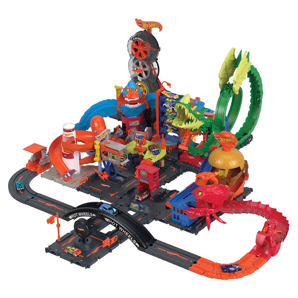 Hot wheels Dragon Drive Firefight Playset And Car