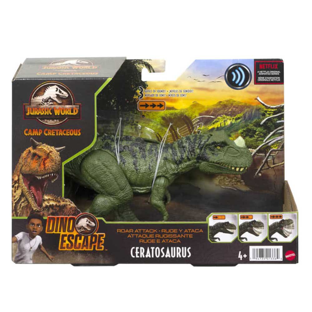 Jurassic world Roar Attack Dinosaurfigur Ceratosaurus