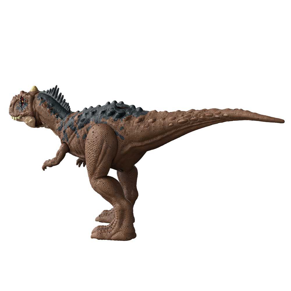 Jurassic world Rajasaurus Ruge Y Golpea Dinosaurio Con Movimientos Y  Sonidos Marrón| Kidinn