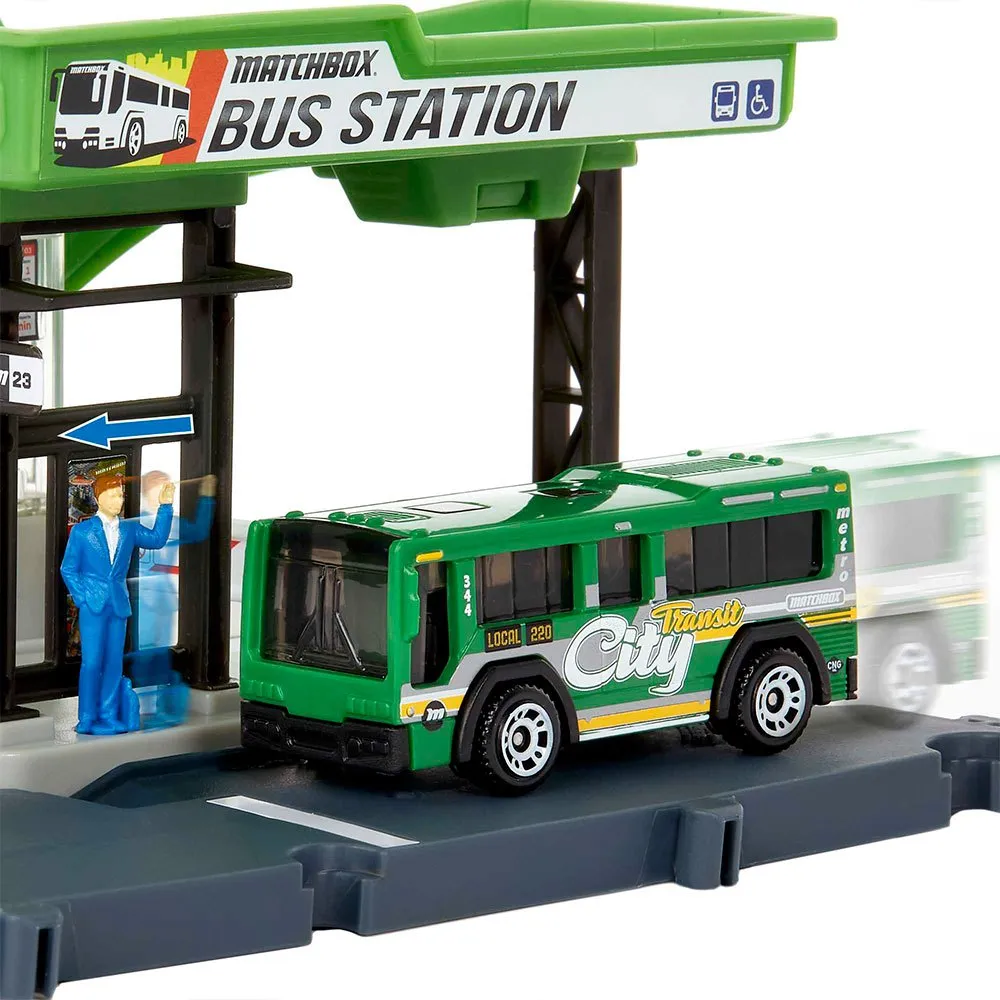 Matchbox Bus Pack Matchbox Bus Station Multicolor | Kidinn