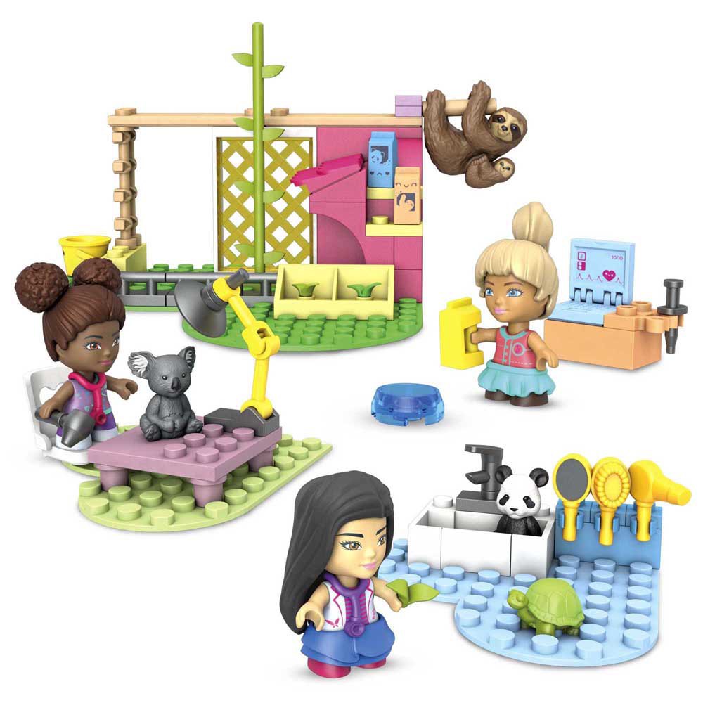 Mattel games This Animal Grooming Station Building Set Features Three Dolls  Along With Fun Accessories Multicolor| Kidinn