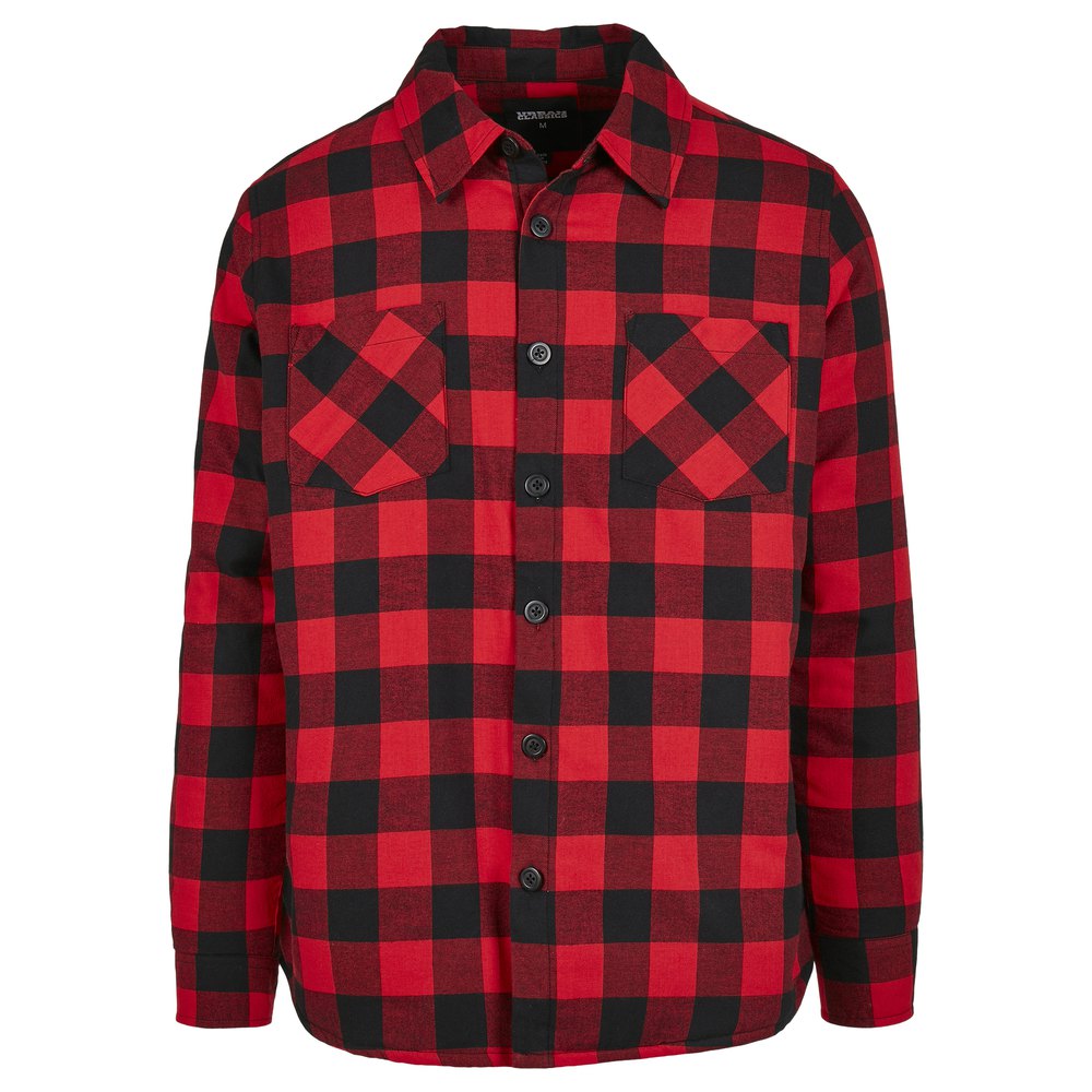 Urban Classics Chemise en flanelle rouge-noir motif \u00e0 carreaux Mode Chemises Chemises en flanelle 