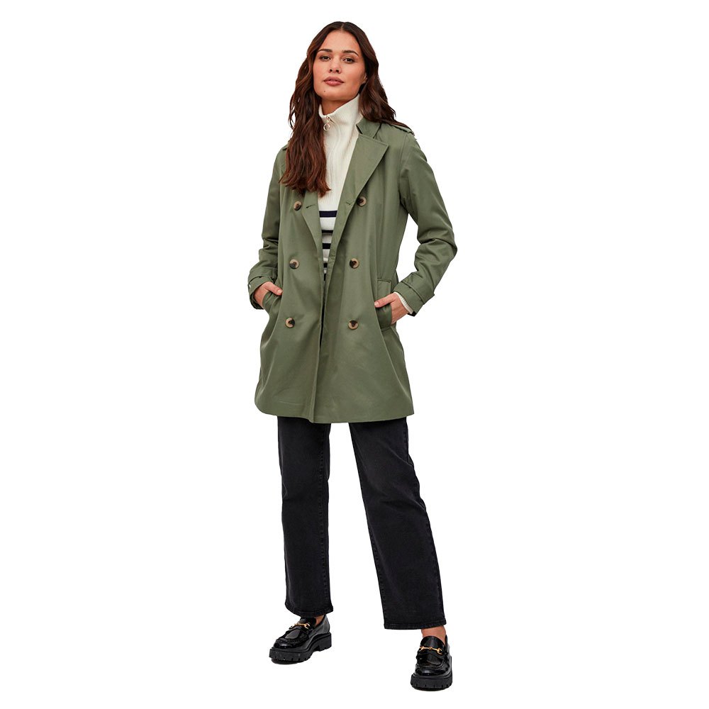Brown 36                  EU discount 57% VILA Trench coat WOMEN FASHION Coats Basic 