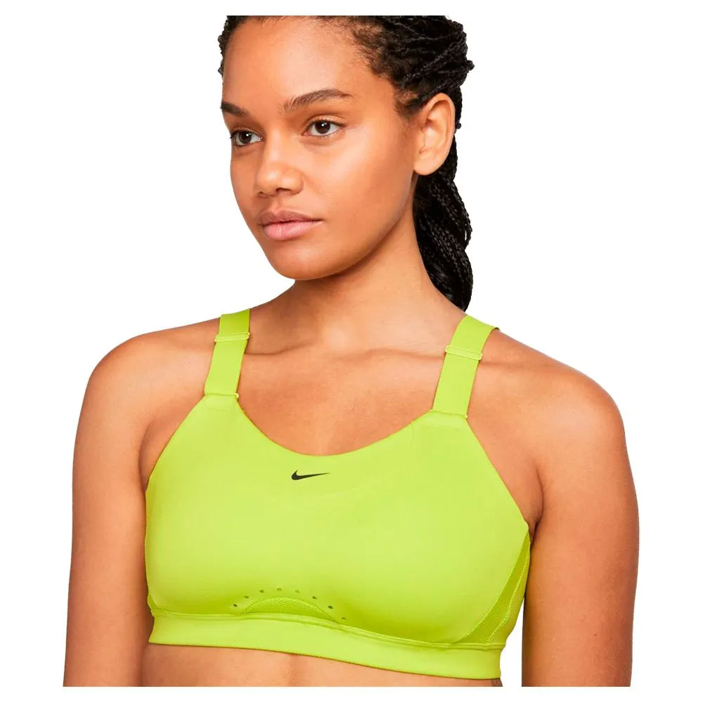 Nike Alpha Dri Fit High Sports Bra Yellow Traininn