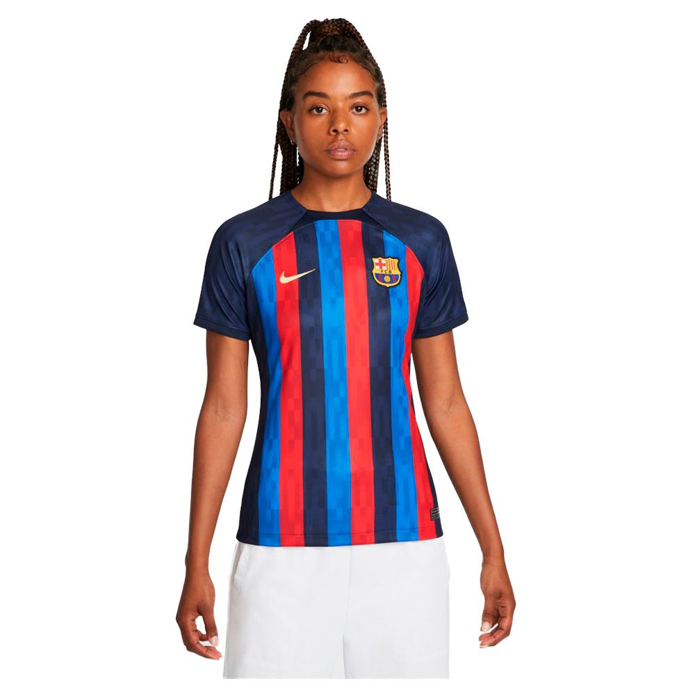Nike FC Barcelona Fit Stadium Home 22/23 Short Sleeve T-Shirt Woman Multicolor| Goalinn