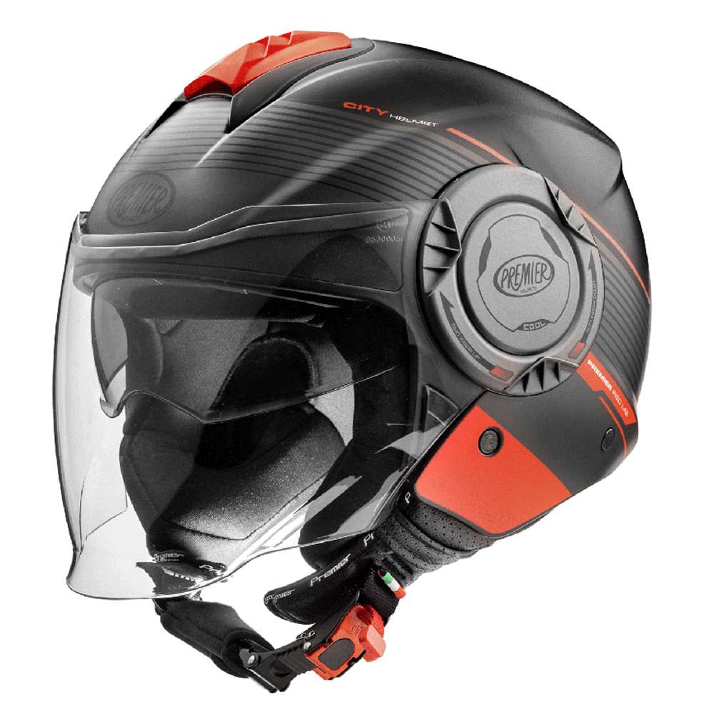 Premier helmets オープンフェイスヘルメット Cool Evo CH 92 BM 黒 Motardinn