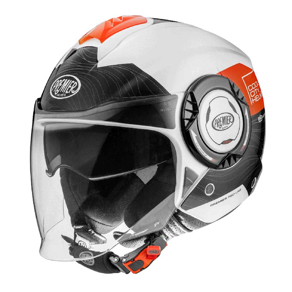 Premier helmets オープンフェイスヘルメット Cool Evo DS 2 白 Motardinn