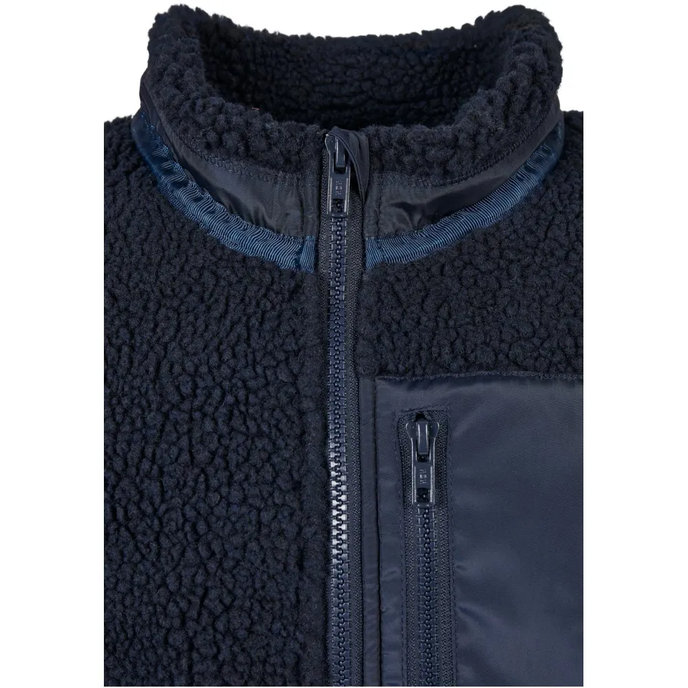 Urban Classics Veste Aop Sherpa Jacket Femme Noir Doudoune Rétro