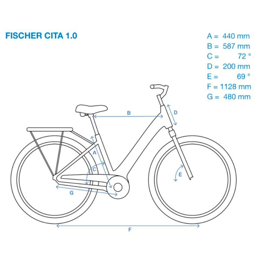 Fischer bikes Cita 1.0 28´´ 2022 Electric Bike, Red | Bikeinn