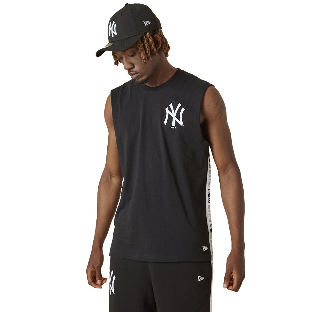 winkel Zweet informatie New era MLB Left Chest Logo Tee New York Yankees Sleeveless Crew Neck  T-Shirt Black| Dressinn