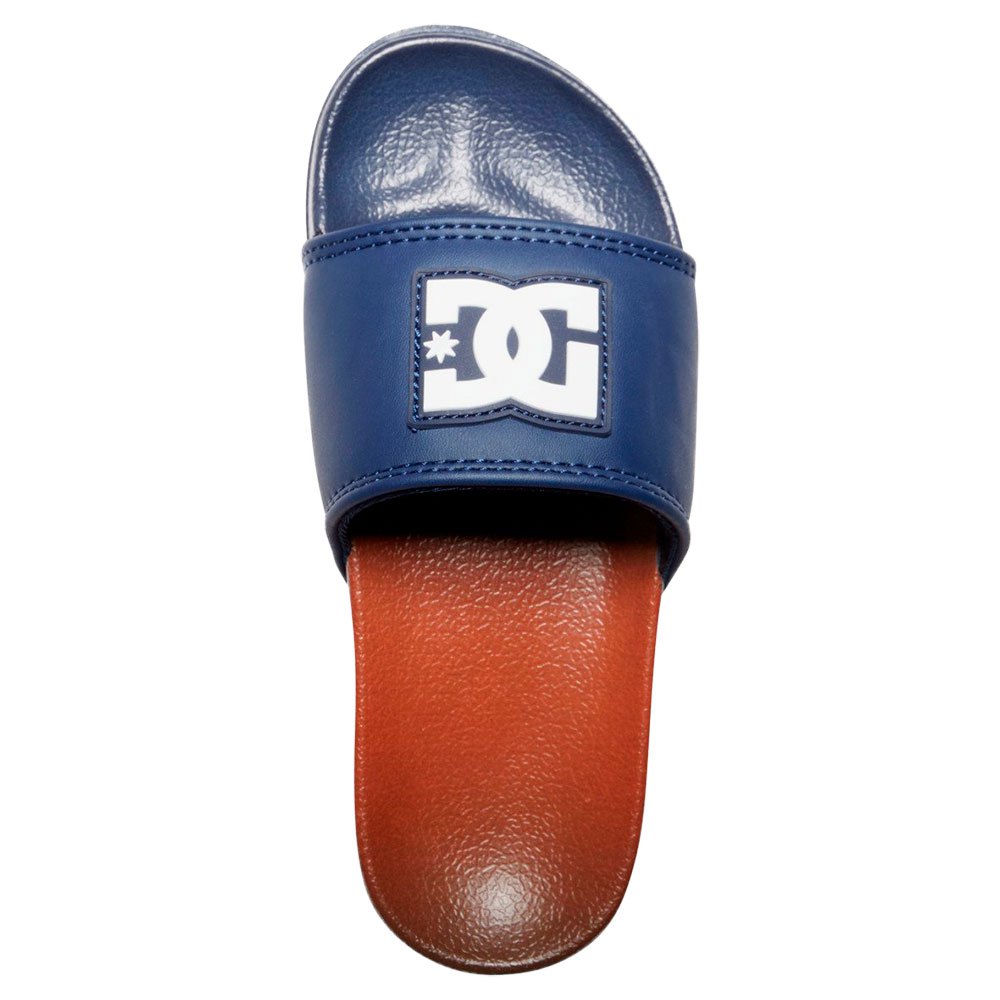 DC Shoes DC Faux leather upper with foam padding Moulded outsole DC branding Slider Sandals for Kids 