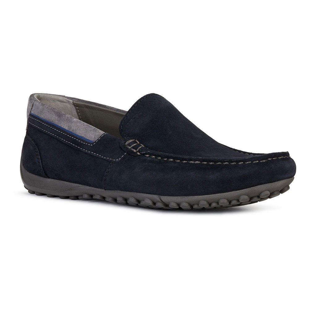 for Men Geox Uomo Snake Mocassino Moccasin in Navy Mens Shoes Slip-on shoes Loafers Blue 