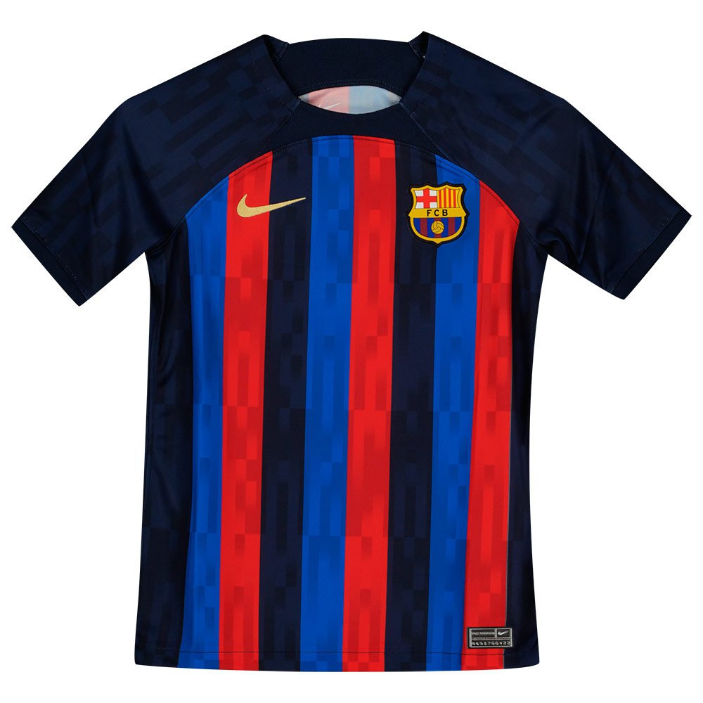 gunstig verkoudheid retort Nike FC Barcelona Stadium Home 22/23 Short Sleeve T-Shirt Multicolor|  Goalinn