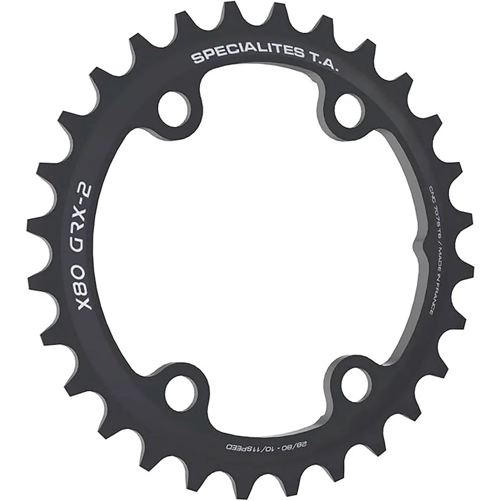 Specialites TA X80 GRX-2 チェーンホイール, 黒 | Bikeinn