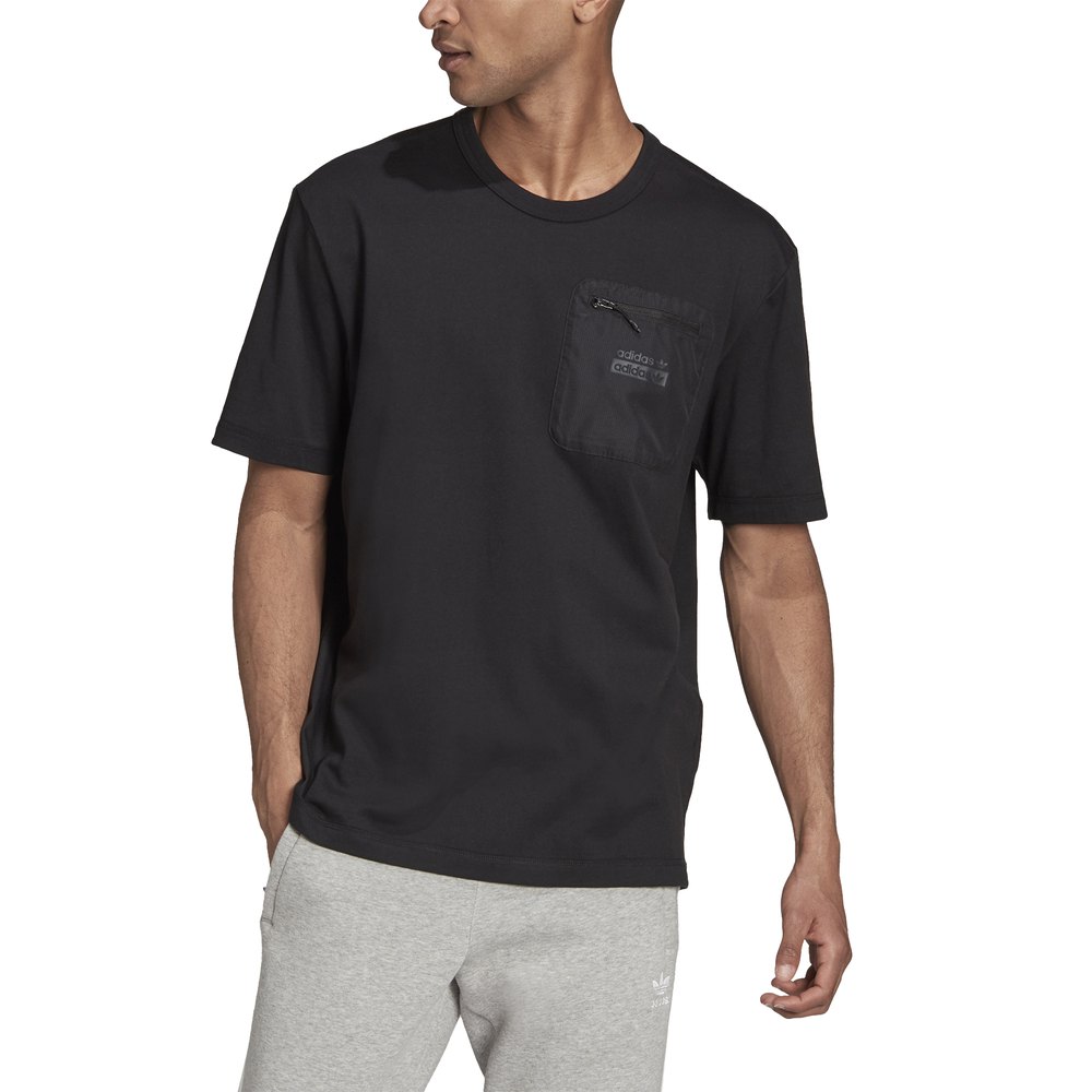 good It worry adidas originals Short Sleeve T-Shirt Originals R.Y.V. Loose Fit Black|  Dressinn