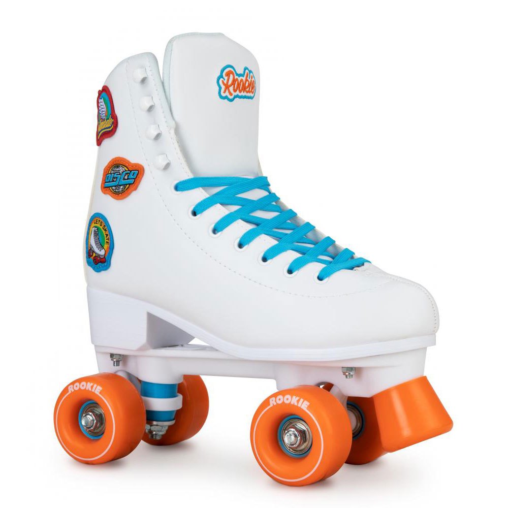 New Rookie Bubblegum Quad Wheels Kids & Adults Rollerskates Blue Boots 