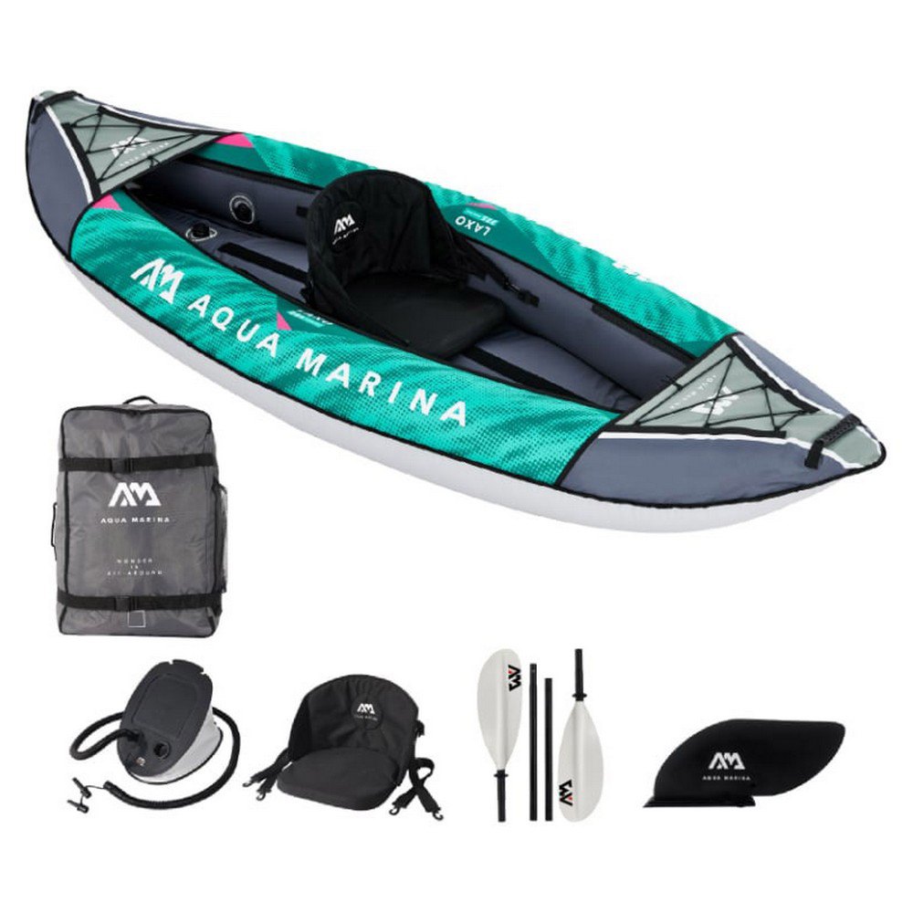 Aqua Marina laxo 285 Inflatable Kayak Gonfiabile Kayak Canoa Barca 1 persone 
